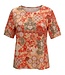 dames t- shirt met print "Calypso" koraal Signature