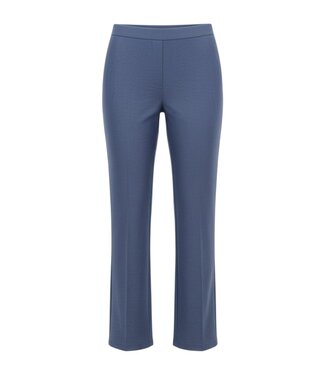 M.X.O. flared stretch broek linnen- look jeansblauw M.X.O.