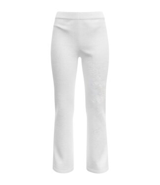 M.X.O. flared stretch broek linnen- look offwhite M.X.O.