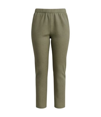 M.X.O. flared stretch broek linnen- look khaki- groen M.X.O.