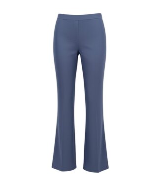 M.X.O. flared stretch broek linnen- look jeansblauw M.X.O.