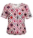 dames blouson shirt square roze K/M