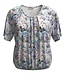 dames blouson shirt bloemetjes lila K/M