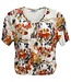dames blouson shirt natuurprint koraal K/M