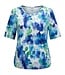dames blouson shirt klaproos blauw K/M