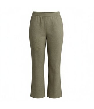 M.X.O. flared stretch broek linnen- look khaki- groen M.X.O.