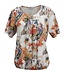 dames blouson shirt natuurprint koraal K/M