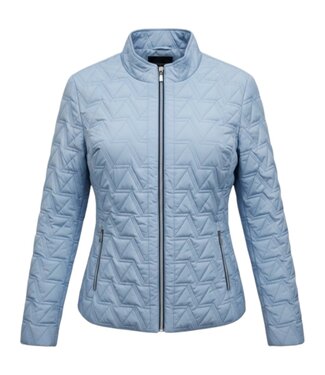 Brandtex. zomer jas dames doorgestikt patroon lichtblauw Brandtex