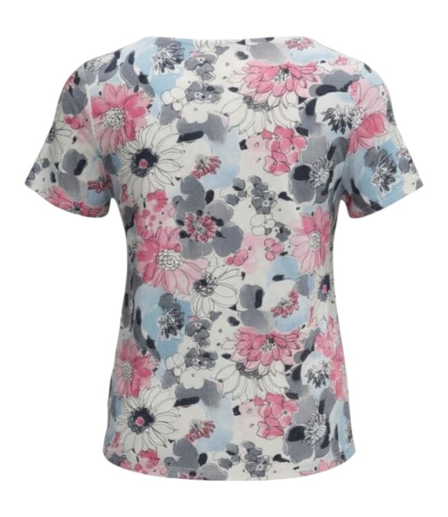 dames t- shirt met plooitjes en print rood Navigazione