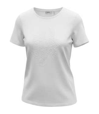 M.X.O. effen dames t- shirt met opdruk offwhite M.X.O.