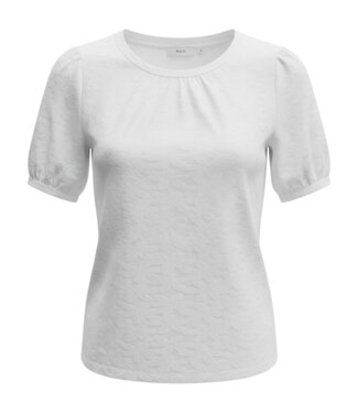 M.X.O. dames t- shirt broderie met bloemetjes offwhite M.X.O.