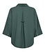 linnen dames blouse met 3/4 mouw "Lava Shirt" groen FreeQuent 207870-2099