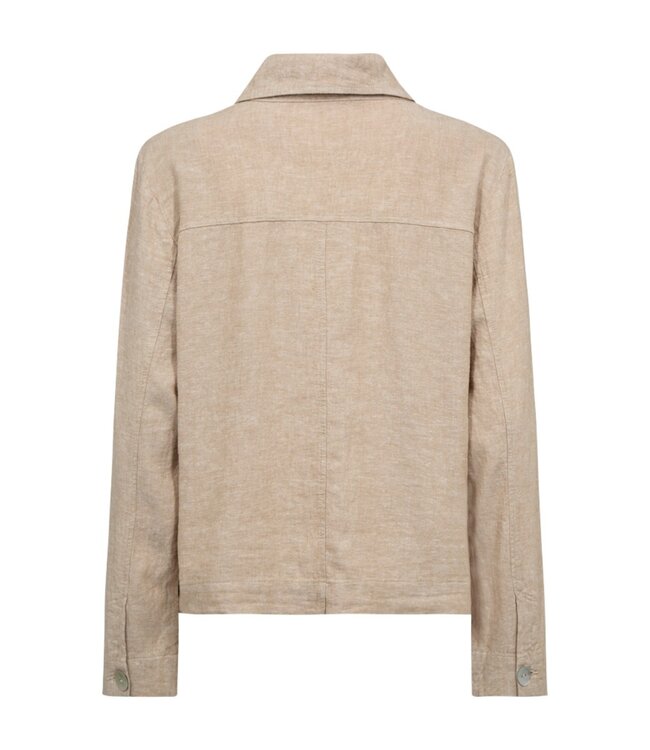 blouse jasje linnen dames "Lava Jacket" sand FreeQuent 207871-7044