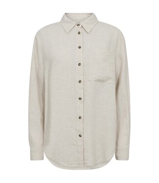 FreeQuent dames blouse linnen "Lava" beige FreeQuent