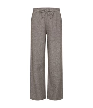 FreeQuent linnen dames broek "Lava" bruin gemeleerd FreeQuent