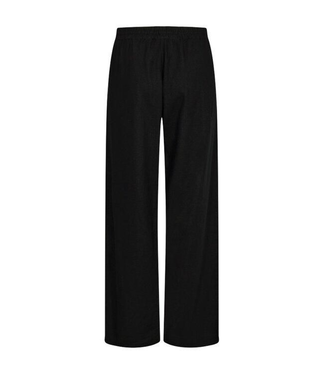 linnen dames broek "Lava" zwart FreeQuent - LANG