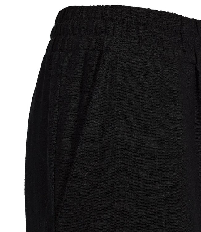 linnen dames broek "Lava" zwart FreeQuent - LANG