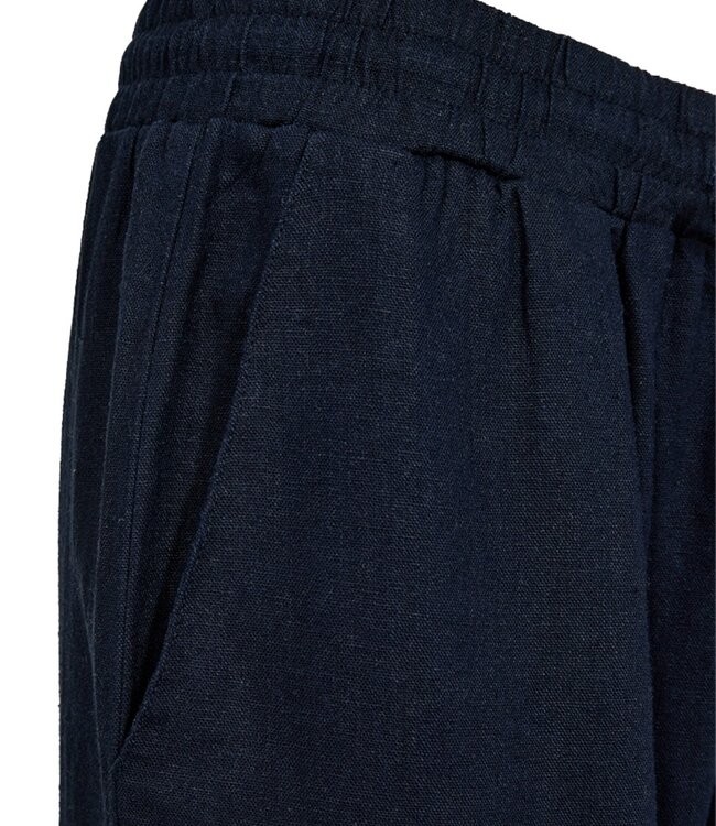 linnen dames broek "Lava" marine FreeQuent