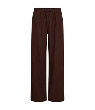 FreeQuent linnen dames broek "Lava" bruin FreeQuent