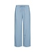 linnen broek dames "Lava" lichtblauw - ENKELLENGTE