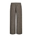 linnen broek dames "Lava" bruin gemeleerd