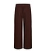 linnen broek dames "Lava" bruin - ENKELLENGTE