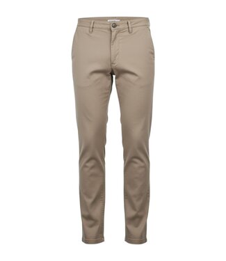 Brandtex. stretch broek Madeleine five pocket met knoop beige Brandtex 78cm