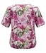 dames blouson shirt marmerprint roze K/M