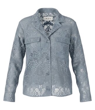 M.X.O. dames blazer- vest ajour jeans- blauw M.X.O.