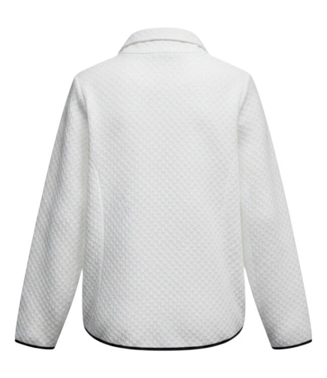 blazer jasje dames met structuur wolwit