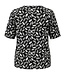 dames blouson shirt bladeren all- over marine K/M