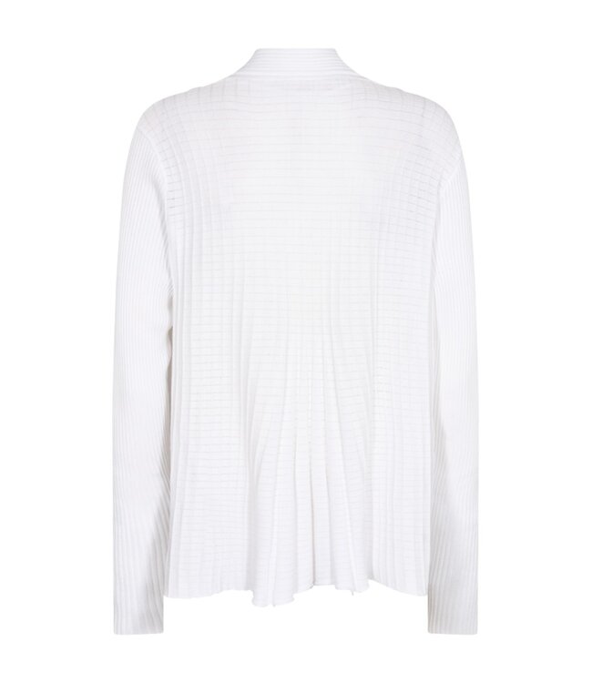 open dames vest plissé "Claudisse" wit FreeQuent