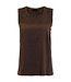 dames topje met kant 100% katoen bruin Brandtex