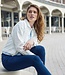 chique dames jasje 100% katoen offwhite Sunday