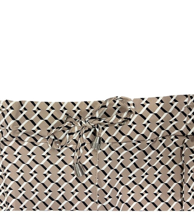 stretch broek travelstof "Pigal" met motief sand Sensia