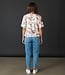 blouson shirt waterdruppel roze-groen