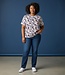 dames blouson shirt fleurige bloemenprint