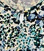dames blouson shirt paint stippen groen- blauw