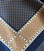 korte vierkante dames sjaal klassiek navy 70x70cm