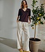 linnen dames broek "Lava" moonbeam- beige FreeQuent