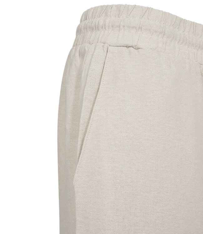 linnen dames broek "Lava" moonbeam- beige FreeQuent