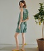 korte linnen dames broek (short) groen FreeQuent