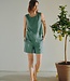 korte linnen dames broek (short) groen FreeQuent