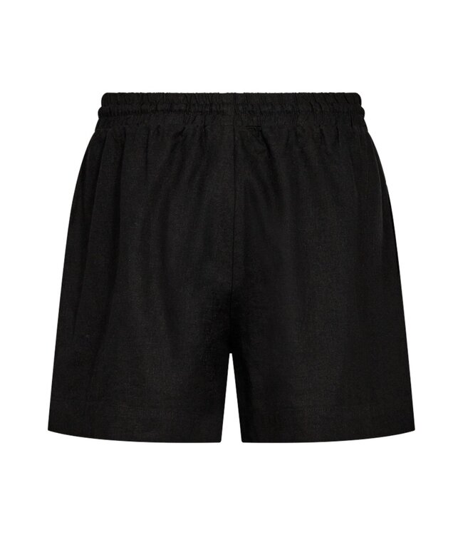 korte linnen dames broek (short) zwart FreeQuent
