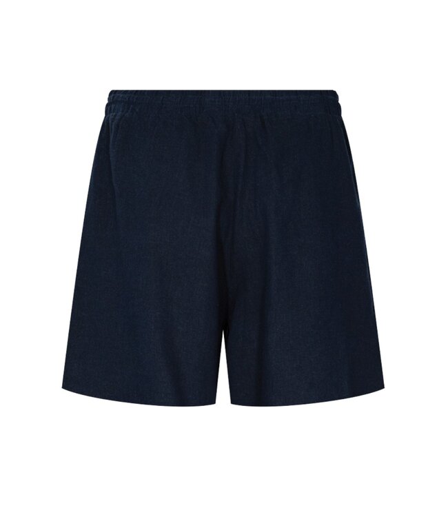 korte linnen dames broek (short) marine FreeQuent