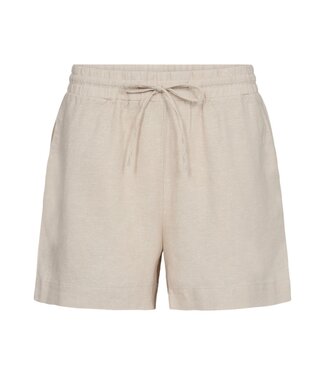FreeQuent korte linnen dames broek (short) moonbeam- beige FreeQuent