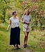 korte linnen dames broek (short) moonbeam- beige FreeQuent