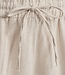 korte linnen dames broek (short) moonbeam- beige FreeQuent