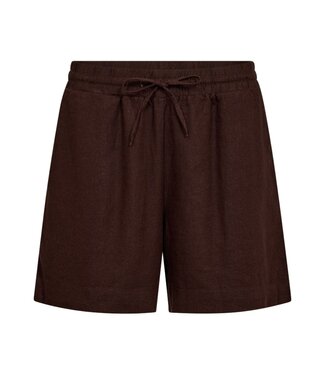 FreeQuent korte linnen dames broek (short) bruin FreeQuent