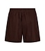 korte linnen dames broek (short) bruin FreeQuent